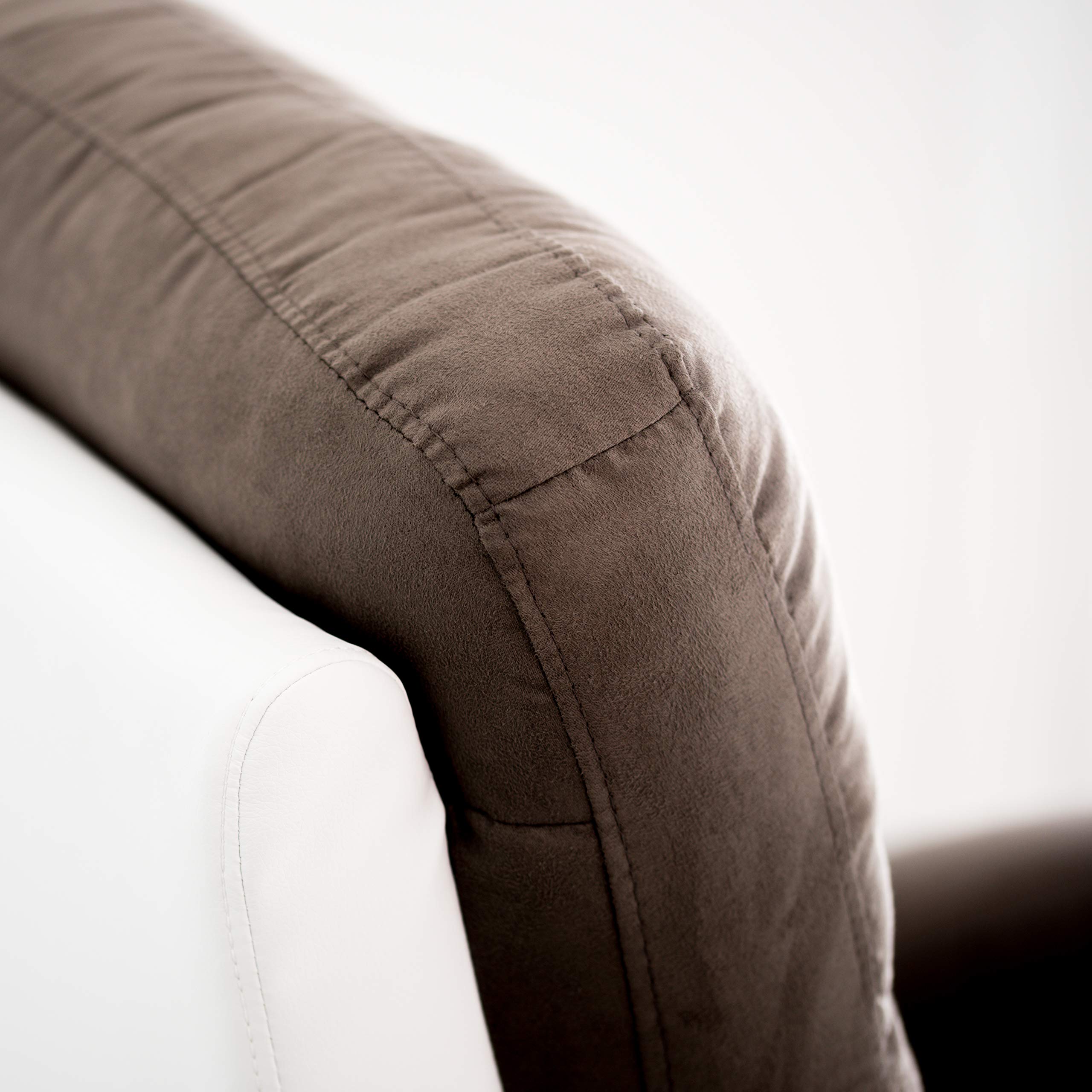 Astan Hogar Sillón Relax con Reclinación Manual, Tapizado en PU Anti-Cuarteo y Microfibra, Modelo Ludwig AH-AR30400BA