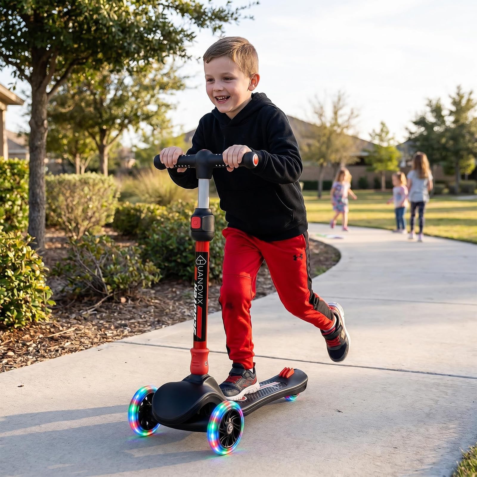 Monopattino bambini 3 anni, scooter bambini con altezza regolabile, scooter 3 ruote