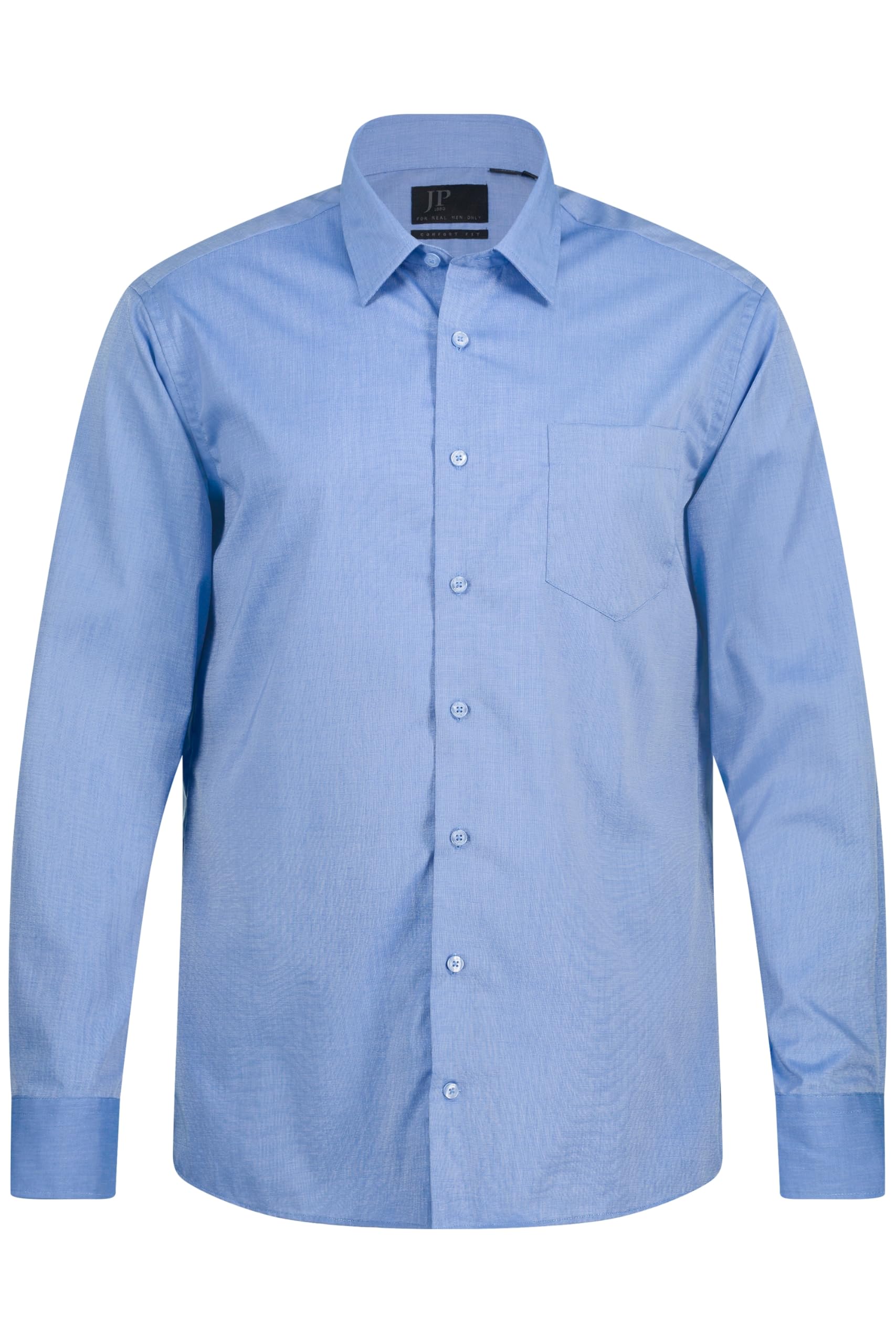 JP 1880 Camisa ejecutiva, no precisa plancharse, Cuello Kent, Manga Larga, Ajuste cómodo 804890