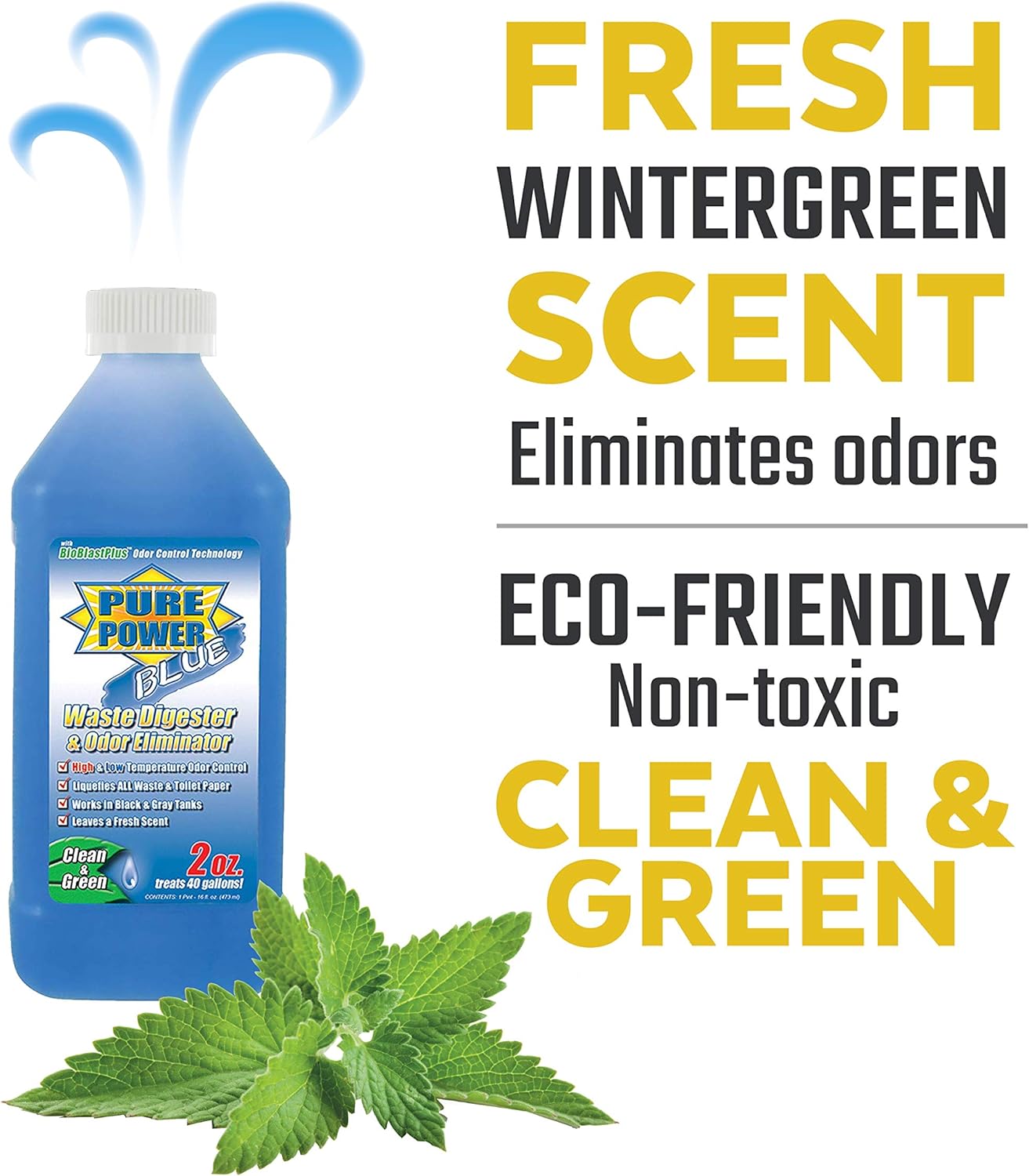 Valterra V23001 'Pure Power Blue' Waste Digester and Odor Eliminator - 16 oz. Bottle : Automotive