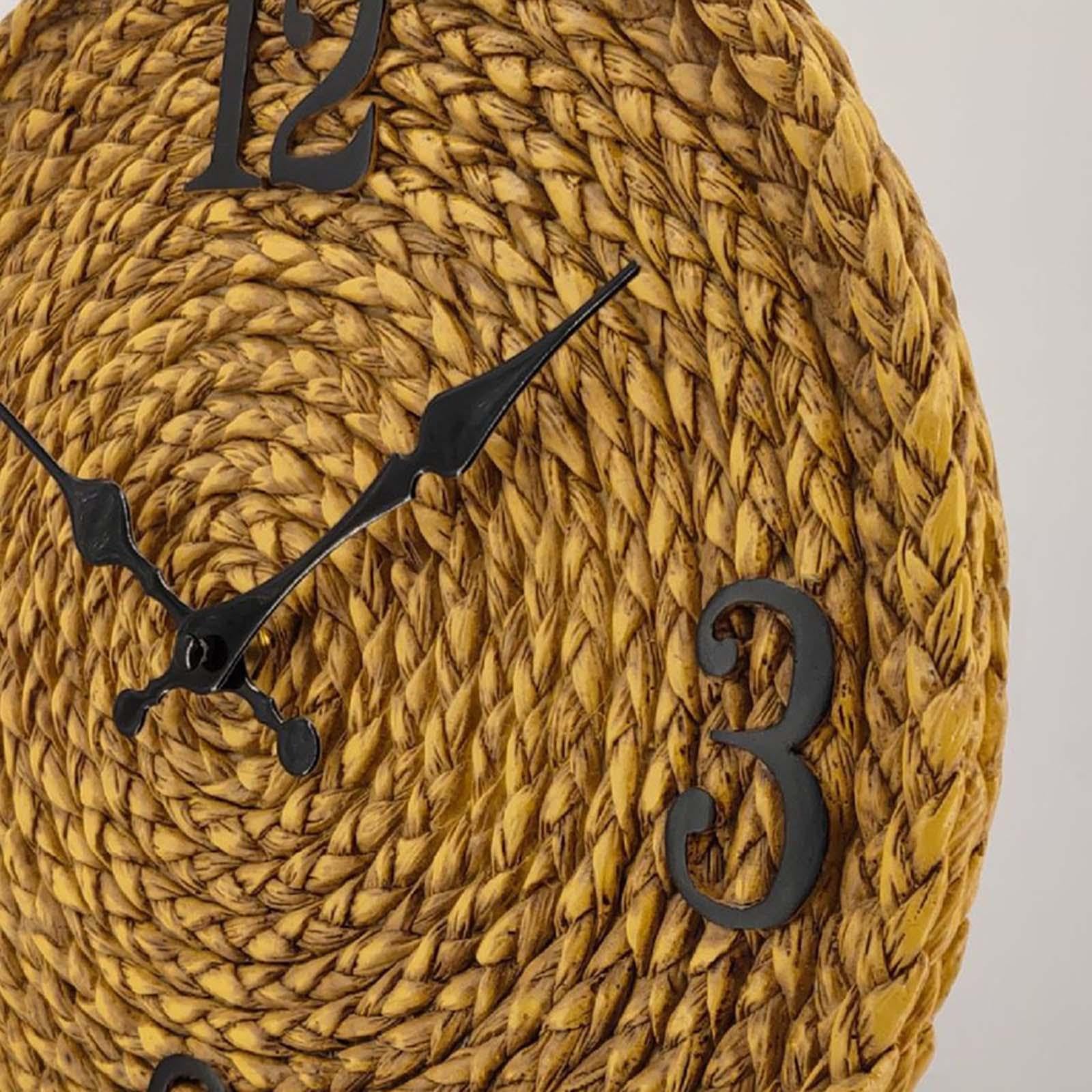 B Baosity Horloge Murale Extérieure en Résine étanche, Ronde, 30 Cm (12 Pouces), Décorative, à Suspendre Au Mur pour Salle de Bain, Jardin Ou Porche.