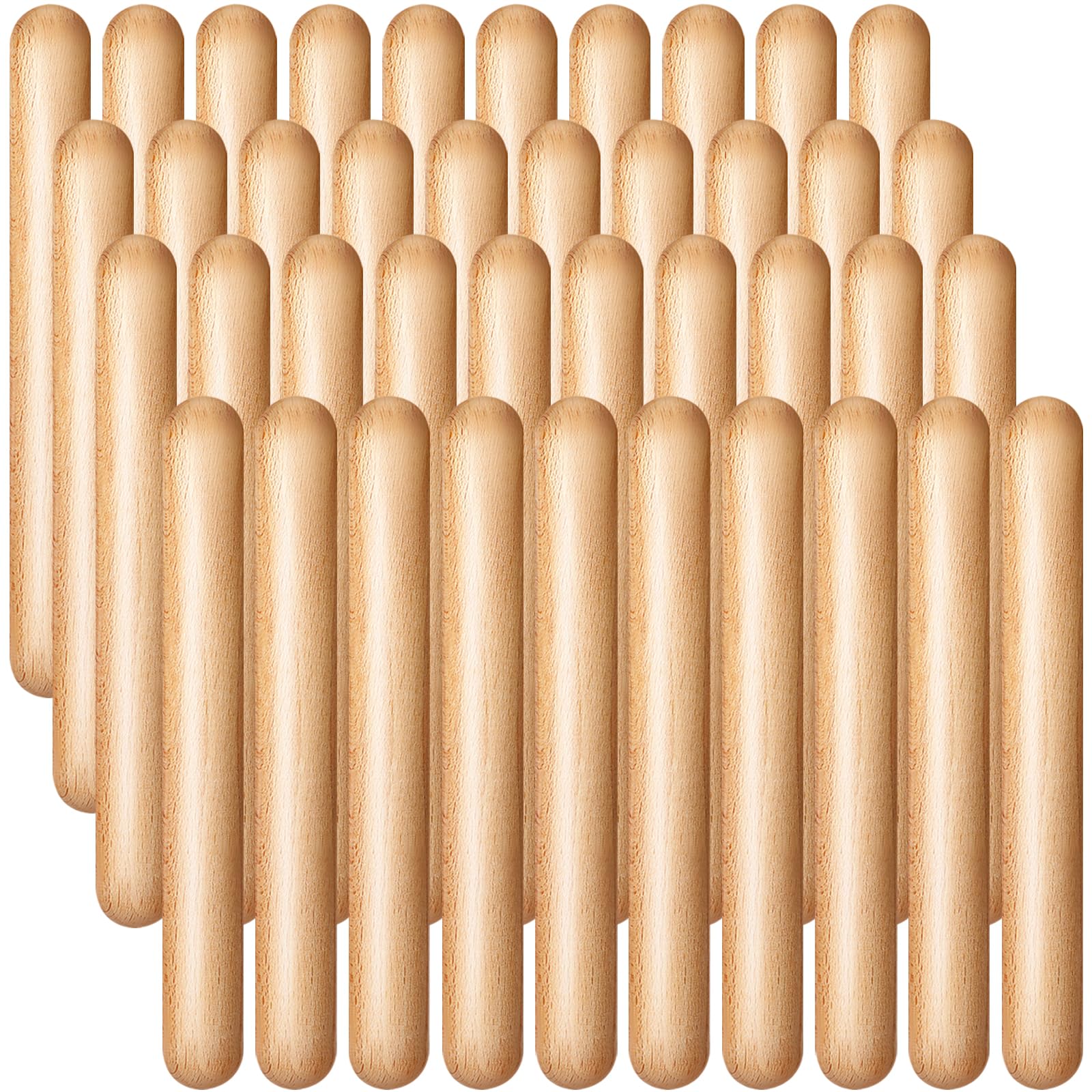 Boao 20 Pcs 8 Inch Music Rhythm Sticks for Kids Bulk Music Lummi Sticks with Carry Bag Classical