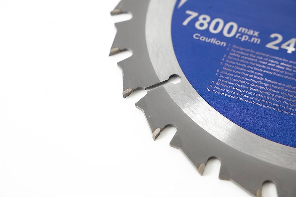 【Paragraph】24FW★ No.008 PARAGRAPH ARCHIVED CREW Steel Force WC7224 7-1/4 Inch 24T with 5/8 Inch Arbor TCT