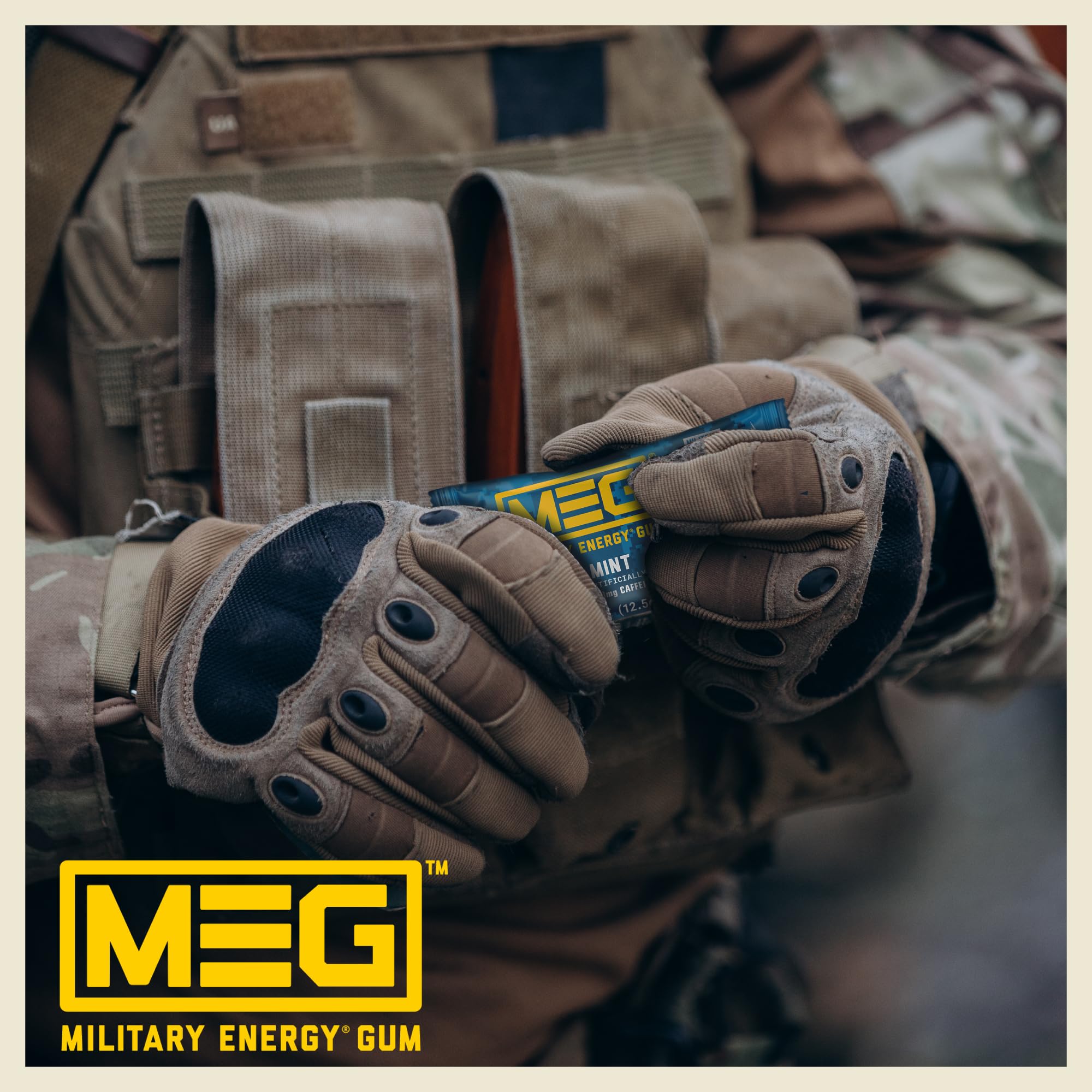 Amazon.com : MEG - Military Energy Gum | 100mg of Caffeine Per