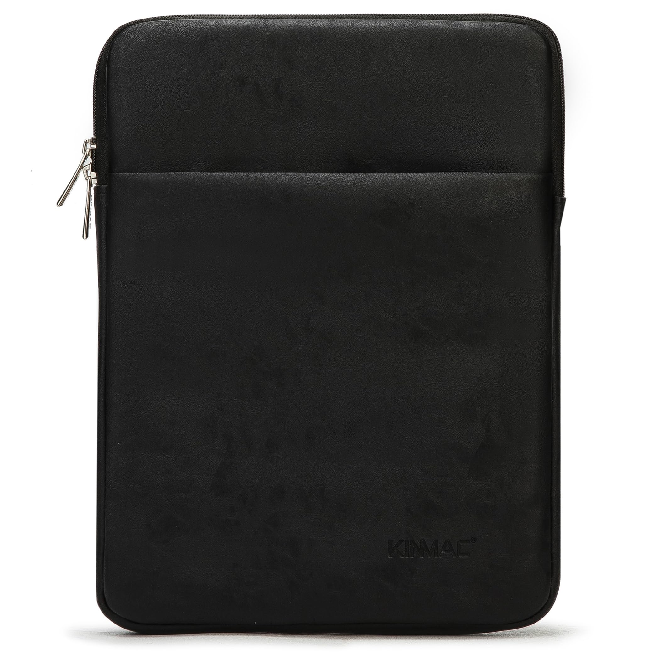 Kinmac 360° Protective Vertical Laptop Sleeve Case Cover Bag (Black PU, 13.5 inch-14 inch)
