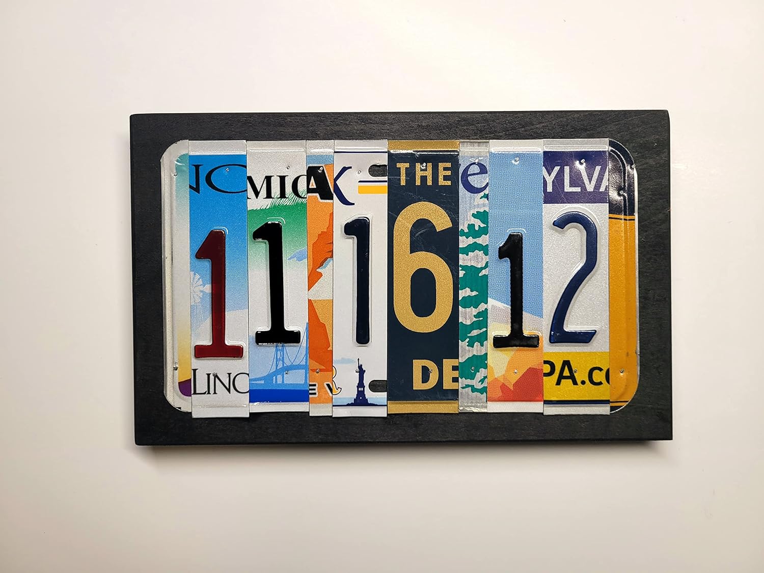 Customized 10th Anniversary Aluminum License Plate Sign - Custom License Plate Sign for Anniversarys, BIrthdays, Weddings, Special Occasions - Authentic License Plates