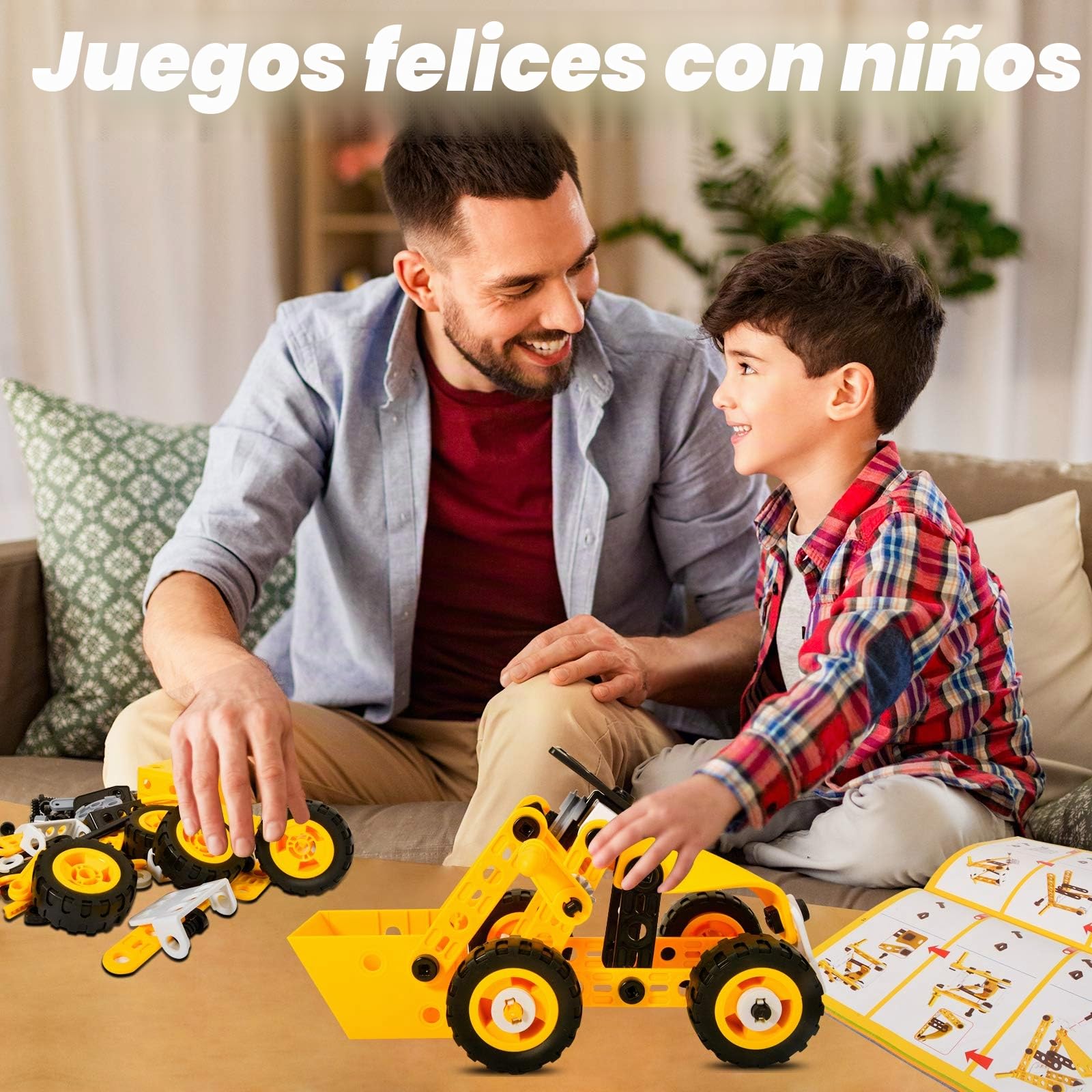 HOMETTER Juguetes de Construcción Educativos Stem Kit de Aprendizaje, 10 en 1 Bloques de Construcción para Niños de Preescolar, Juguetes de Ingeniería Regalo Creativo para Niños de 5 6 7 8 9 10+ Años