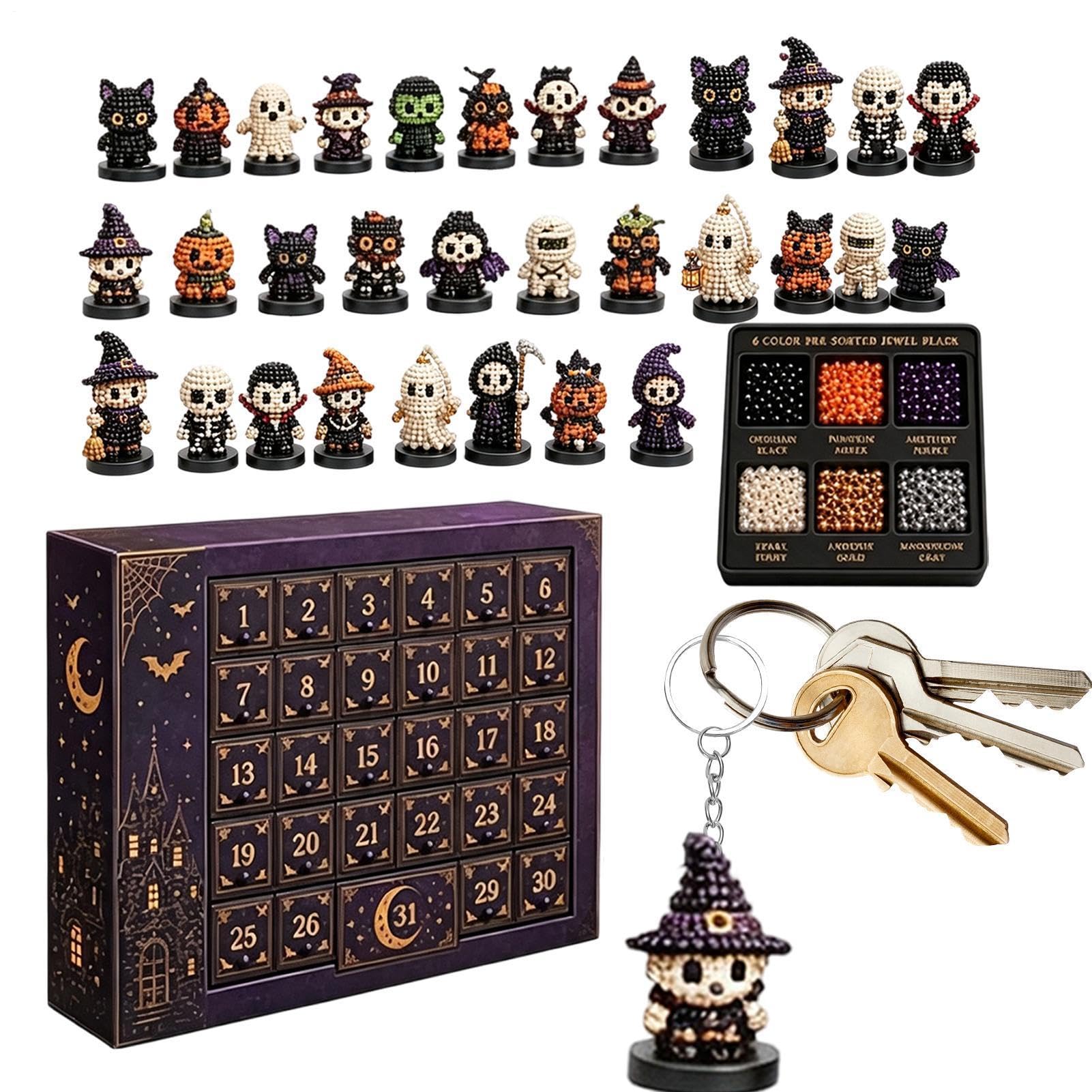 Set Perline Avvento Halloween Calendario Conto Rovescia 31 Giorni Con Perle