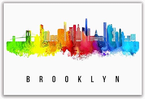 Vista 109 de Póster de Atlantic City Skyline New Jersey, pintura de paisaje urbano de Atlantic City, póster de Atlantic City New Jersey, impresión de paisaje