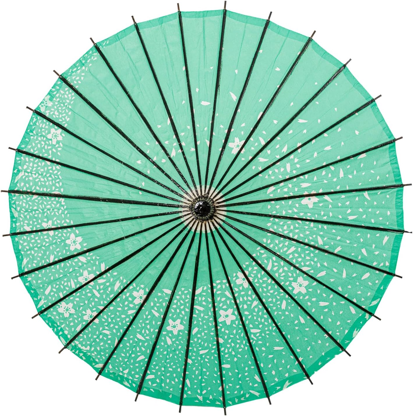 THY COLLECTIBLES Classic Chinese Art Asian Style 33" Paper Parasol Umbrella with Long Handle and Floral Print for Wedding Parties, Photography, Costumes, Cosplay, Decoration And Other Events