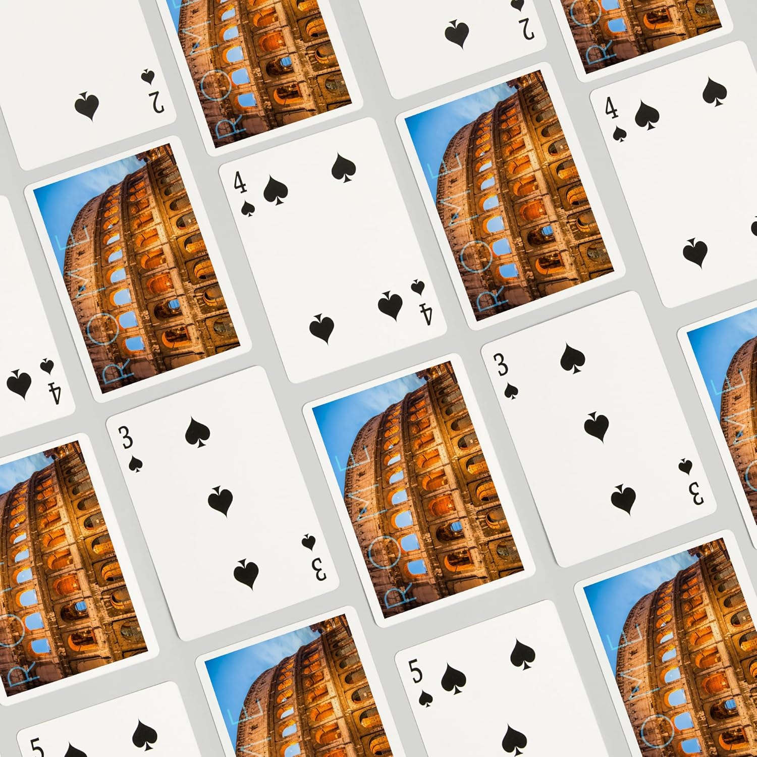 Lantern Press Rome, Italy, Colosseum, 52 Playing Cards for Adults, Poker Size Card Deck