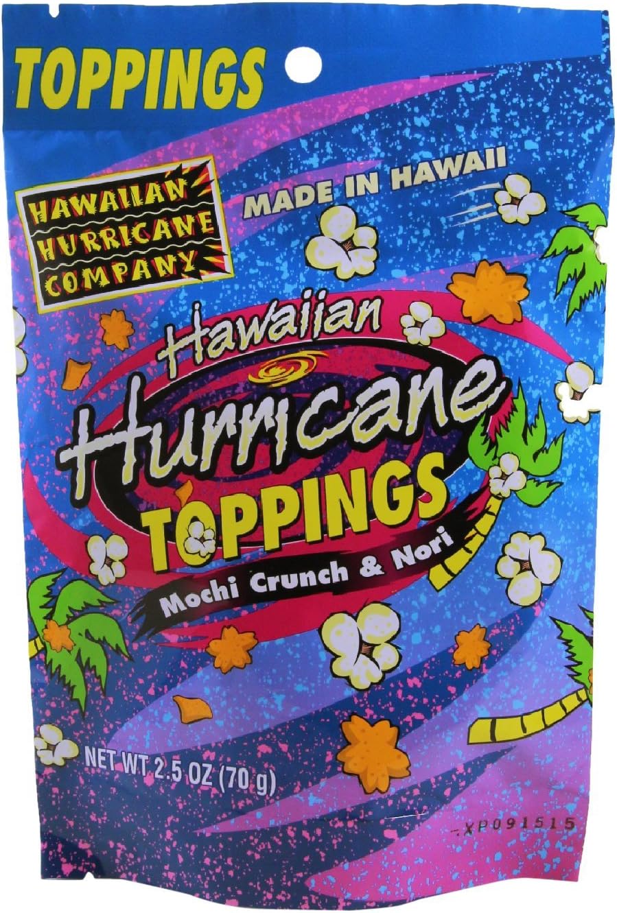 Hawaiian Hurricane Mochi Crunch Nori Popcorn Topping, 2.5 Ounce