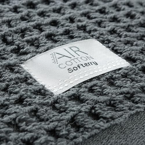 Miniatura 10 de Softerry Juego de toallas de baño de gofres, 100% algodón suave, felpa y extra absorbente, calidad de hotel y spa, resistente a la decoloración,