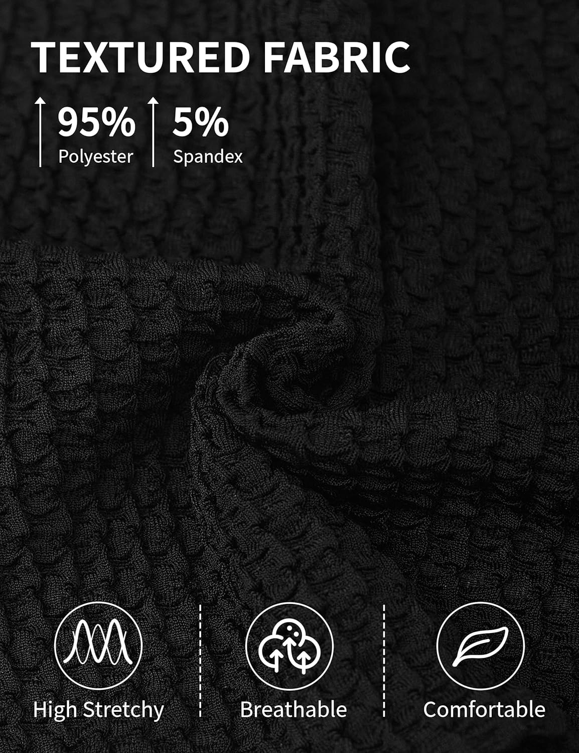 Fayenne Womens Bikini Sets Color Block Textured Two Piece Swimsuit Crisscross Bathing Suit with Adjustable Double Straps - Image 6