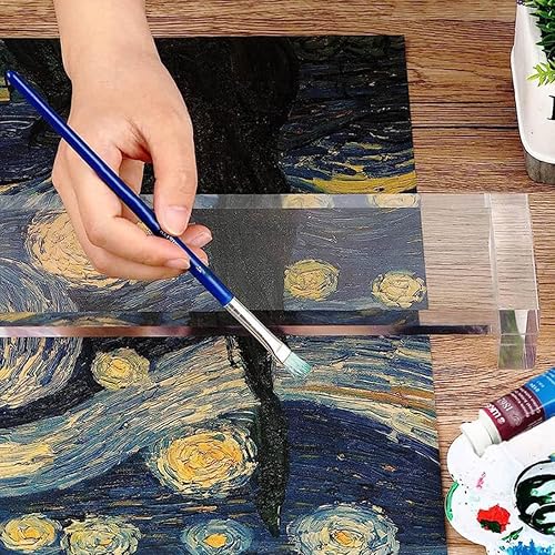 Miniatura 6 de Creative Mark Puente inclinado para artistas, puente de acrílico para manos y muñecas, utilizado para pintar a mano firme, dibujo y bocetos,
