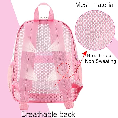 Miniatura 3 de BTOOP Mini mochila transparente para eventos de estadio de 12 x 12 x 6 pulgadas, pequeña mochila transparente transparente para conciertos y