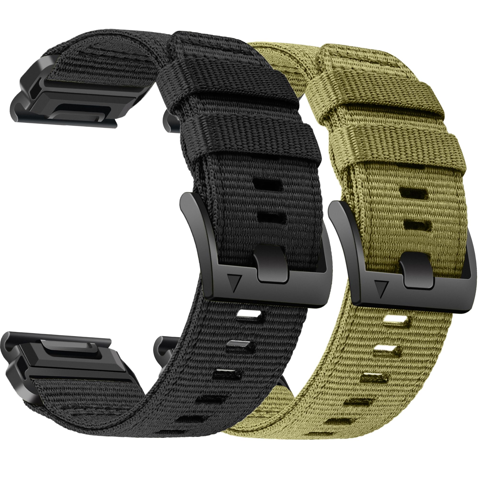 22mm Quickfit Watch Bands compatible with Garmin Fenix 7X Pro/7/6 Pro/5 plus/5/Instinct/Forerunner 965 955 935 935/Epix Pro/Descent G1 Alpine Loop Nylon Replacement Watchband For Men-image-39