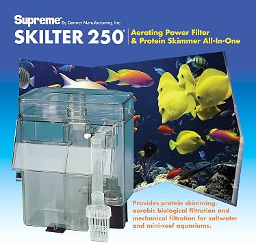 Danner Manufacturing, Inc., Supreme 250 Skilter Protein Skimmer for Aquariums, 01031