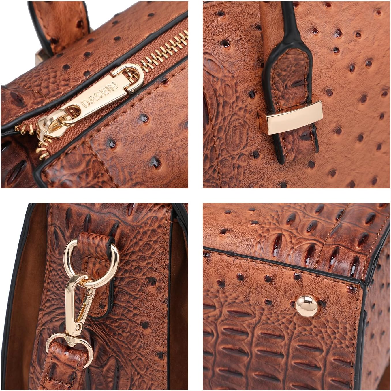 Shiny Patent Faux Leather Handbags Barrel Top Handle Purse Satchel Bag Shoulder Bag for Women - Image 6