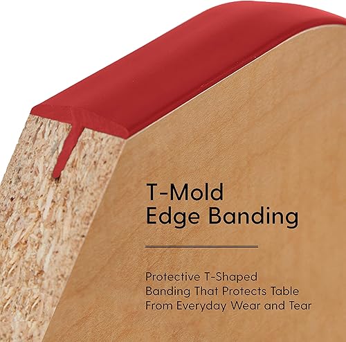 Miniatura 5 de FDP Half Moon Activity - Mesa escolar y de oficina (36 x 72 pulgadas), patas estándar con deslizadores giratorios para entornos de asientos