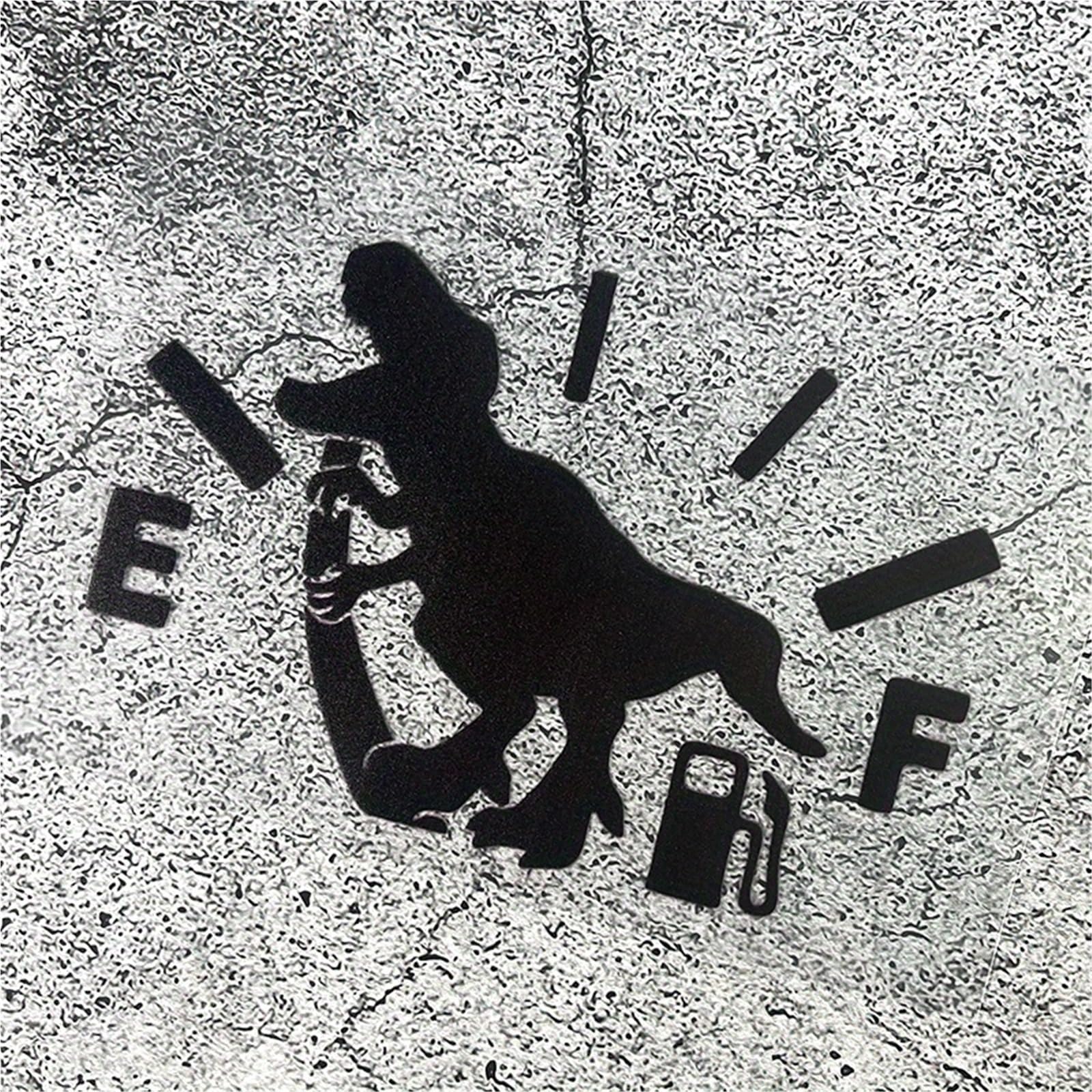 HAfgDJ Motorcycle Helmet Sticker, Dinosaur Pattern Decal for Fuel Tank Cover, Waterproof, Sunproof Scratch Resistant Sticker