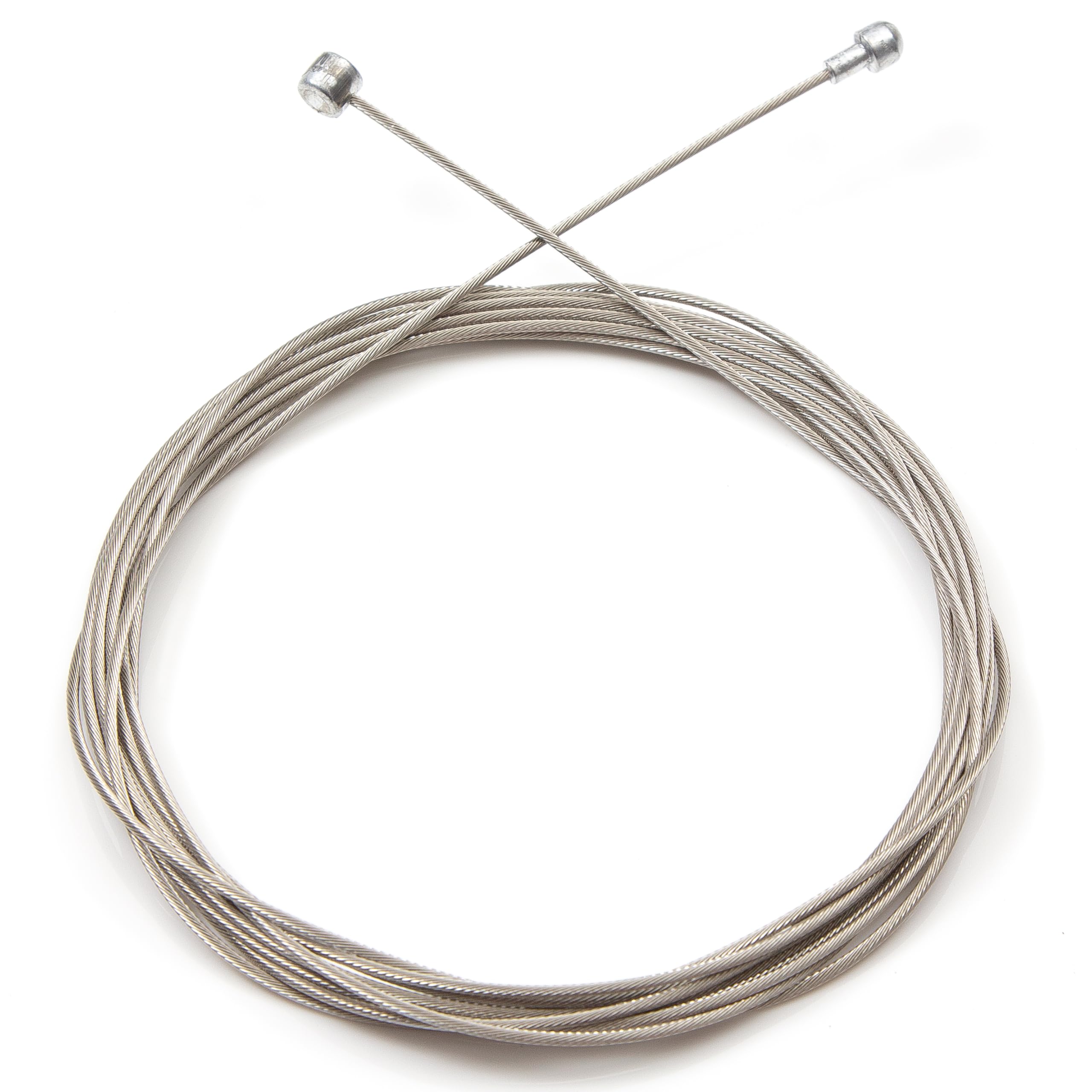 Diverse Cavo Freno Per Bici - 03176757, Acciaio 1,6 Mm, Lunghezza 2250 Mm, Con Rivestimento, Unisex-Adulto, Nero/Argento