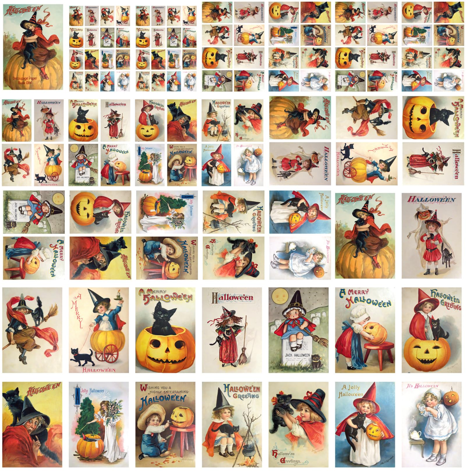 HALLOWEENヴィンテージ Vintage 90s Halloween Color Clings Window Decorations Witch