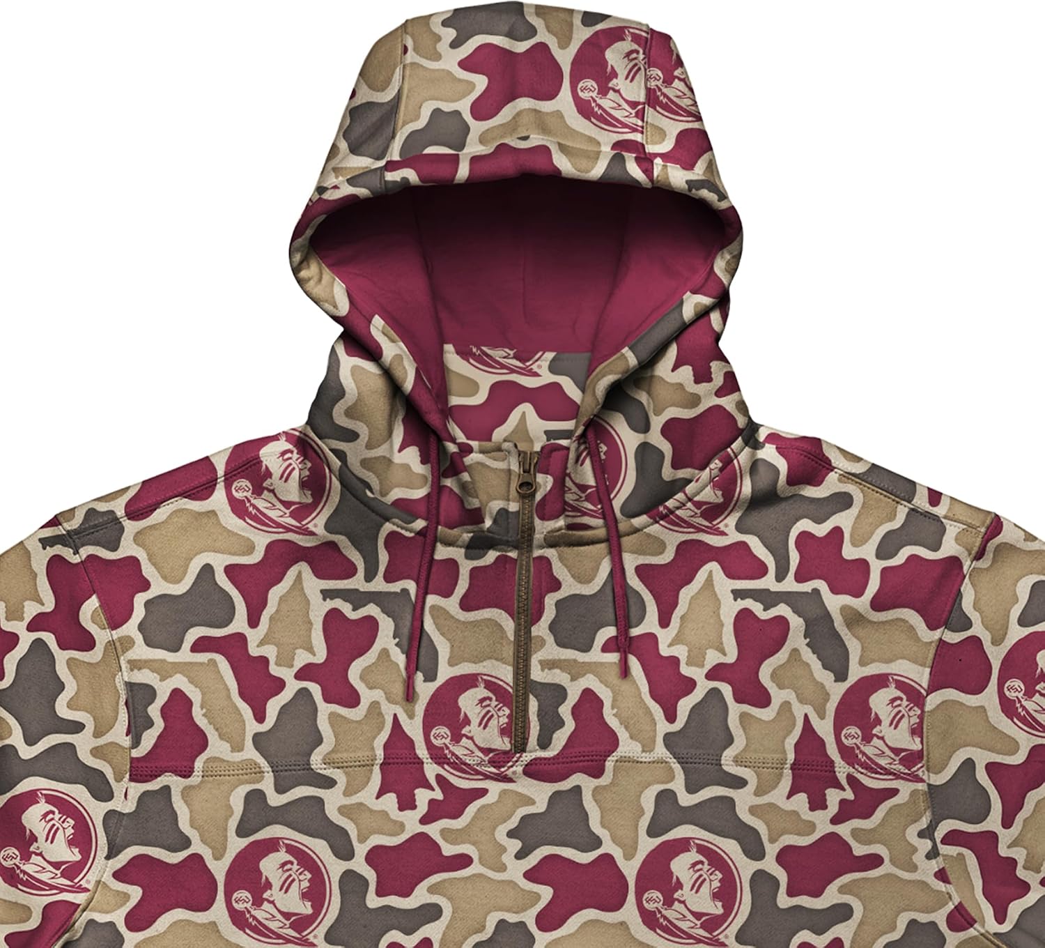 AMIGO NCAA mens Dwr Quarter Zip Hoodie