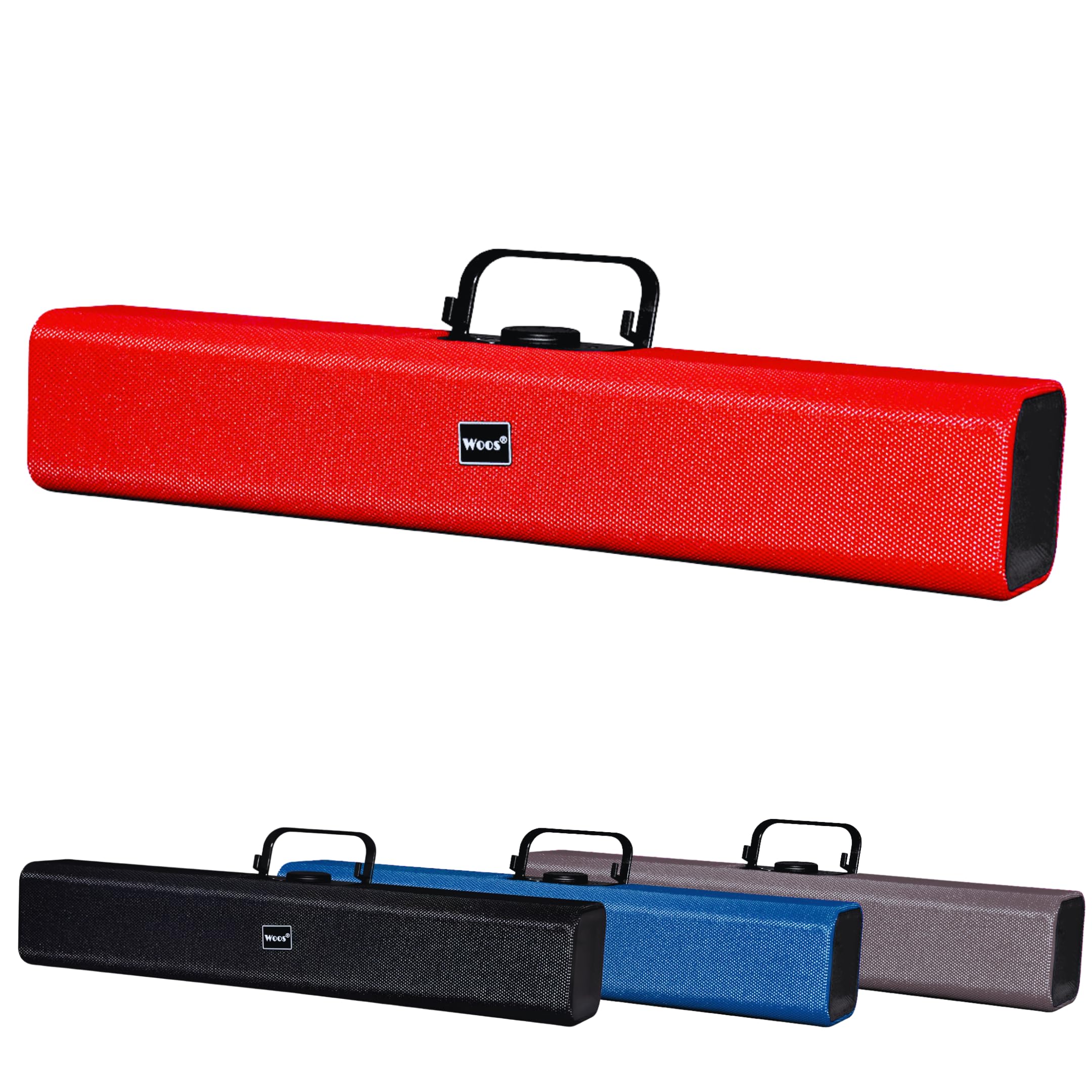 Sonicbar Soundblitz Bluetooth V5.0 Textured Body 10W RMS USB in, TF Input, Mobile Holder, Volume Knob - Elevate Your Audio Experience (Multi)-image-36