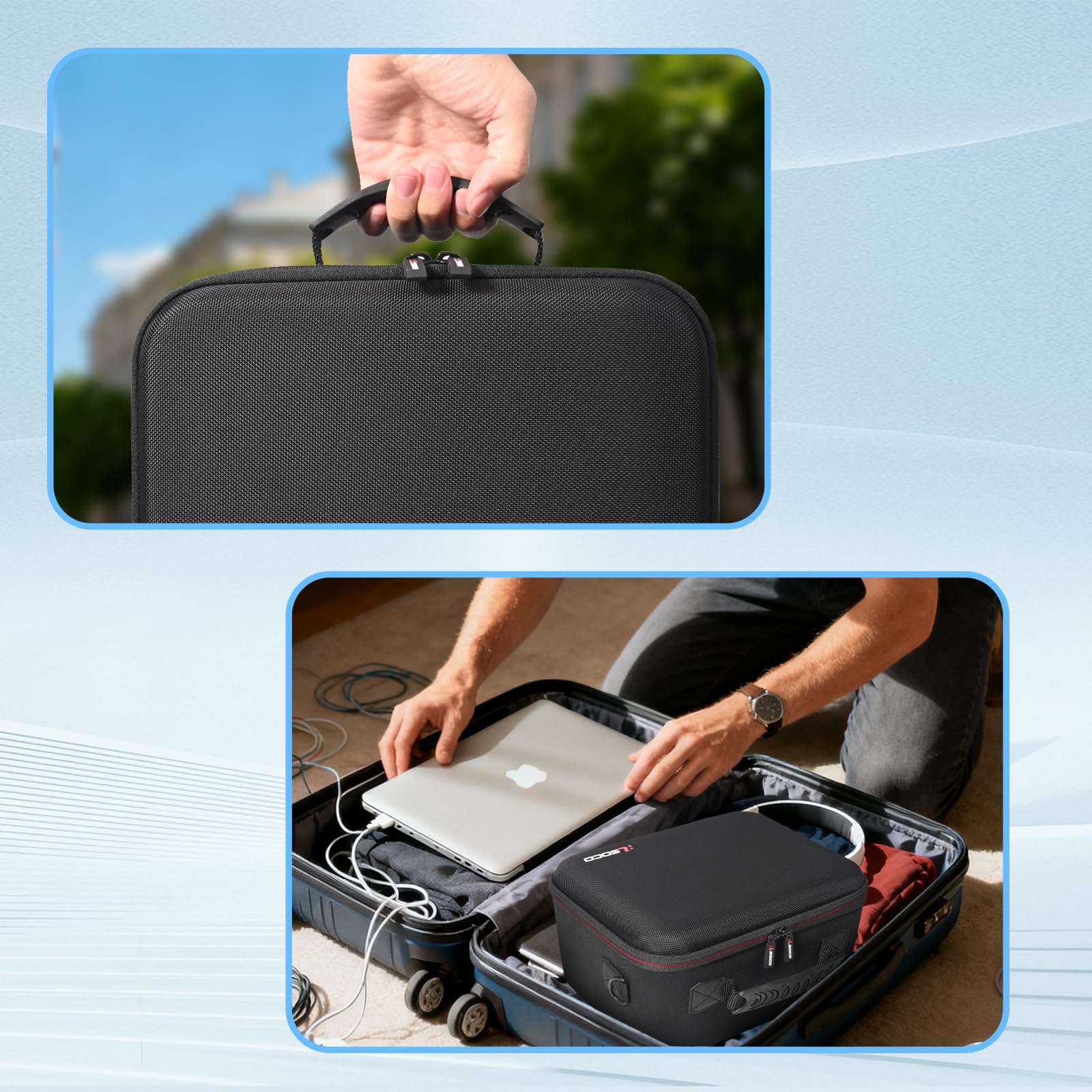 RLSOCO Tasche für DJI Mini 5 Pro Fly More Combo | Passend für das komplette Zubehörset: Drohne,Fernsteuerung,Akkus, Ladegerät,Propelle,Propellerschutz und mehr