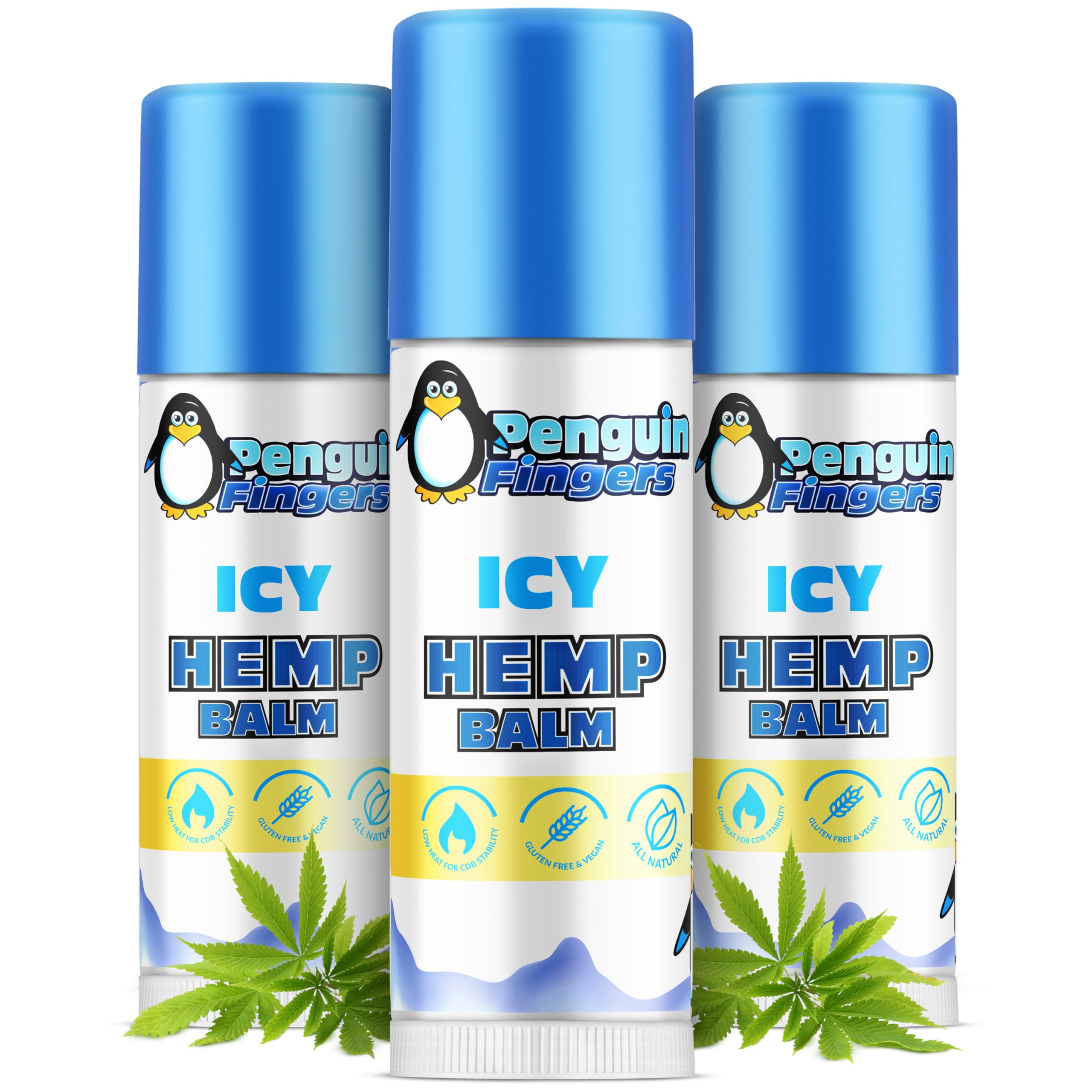 ICY Freeze Cooling Balm, 100% Made in USA, Maximum Strength, All-Natural, Arnica, MSM Menthol, Turmeric, Peppermint, Cocoa, and Avocado, New Improved