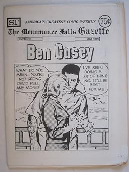 Menomonee Falls Gazette #137, July 29, 1974. Superman, Batman, The Spirit, Tarzan, Prince Valiant, James Bond, Flash Gordon, Modesty Blaise, Steve Canyon, Johnny Hazard, Rick OShay
