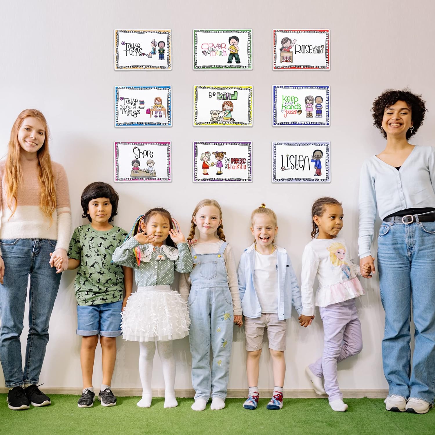 9 Pack A4 Size Classroom Rules Posters - Educational Bahrain | Ubuy