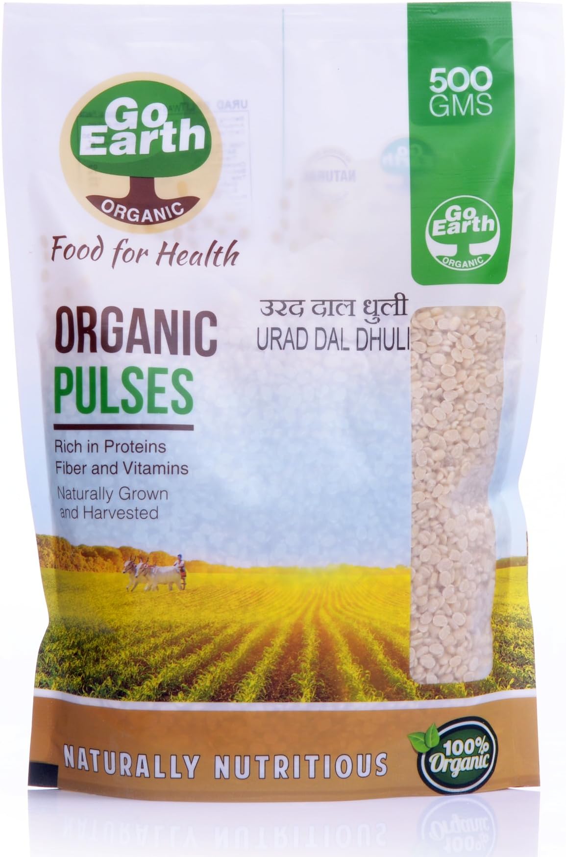 Go Earth Organic Urad Dal Dhuli 500g