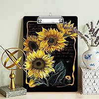 Vista 7 de Portapapeles de plástico con soporte para bolígrafo, tamaño carta A4, lindo portapapeles con clip de perfil bajo y lazo para colgar, adecuado