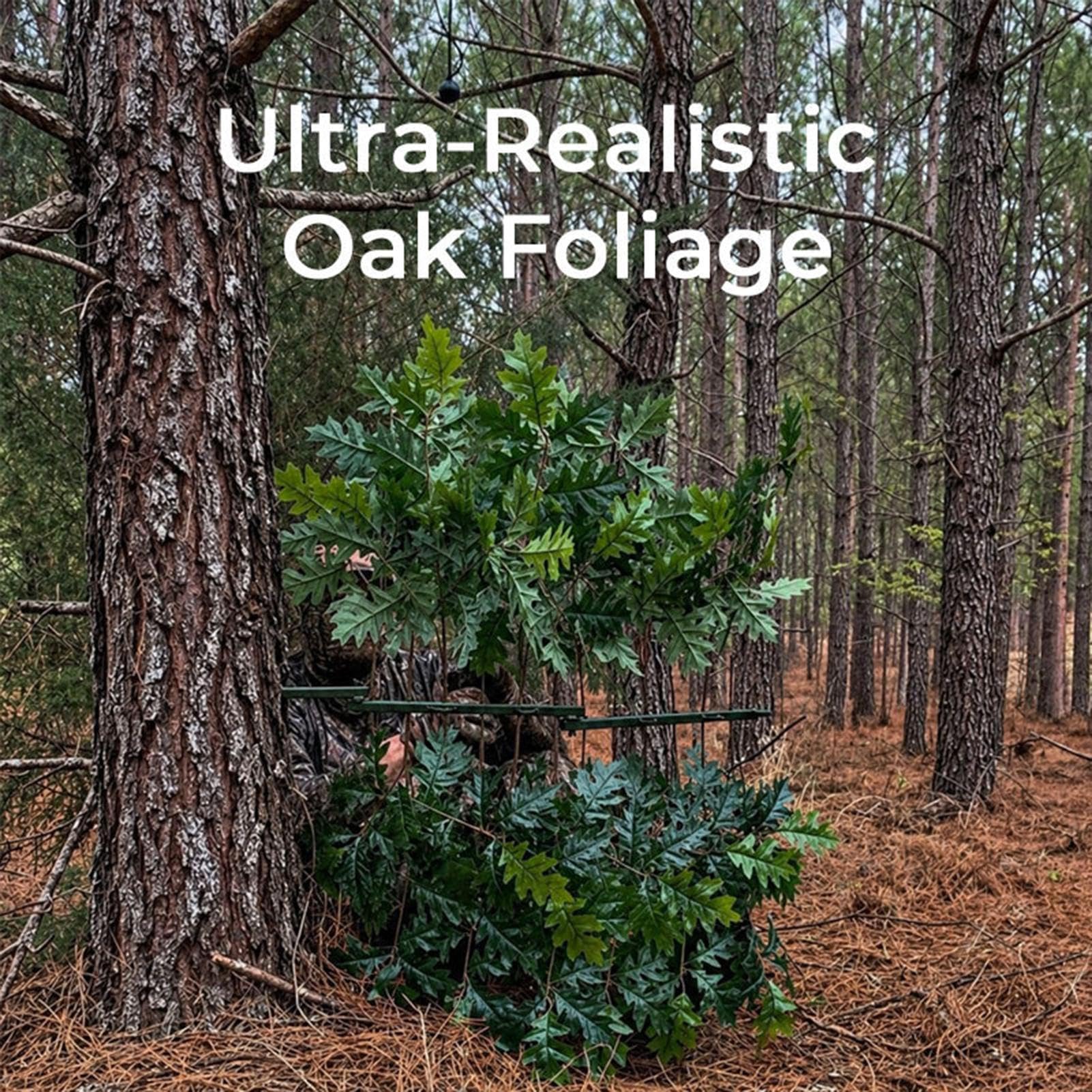 Hunting Concealment Branch-Screening Stand | 00 cm/39.37 InMetal Portable Adjustable Waterproof Support,Artificial Tree Stand - For Hunting Animal Wild Boar Deer Bow Pine Umbrella Outdoor Tower