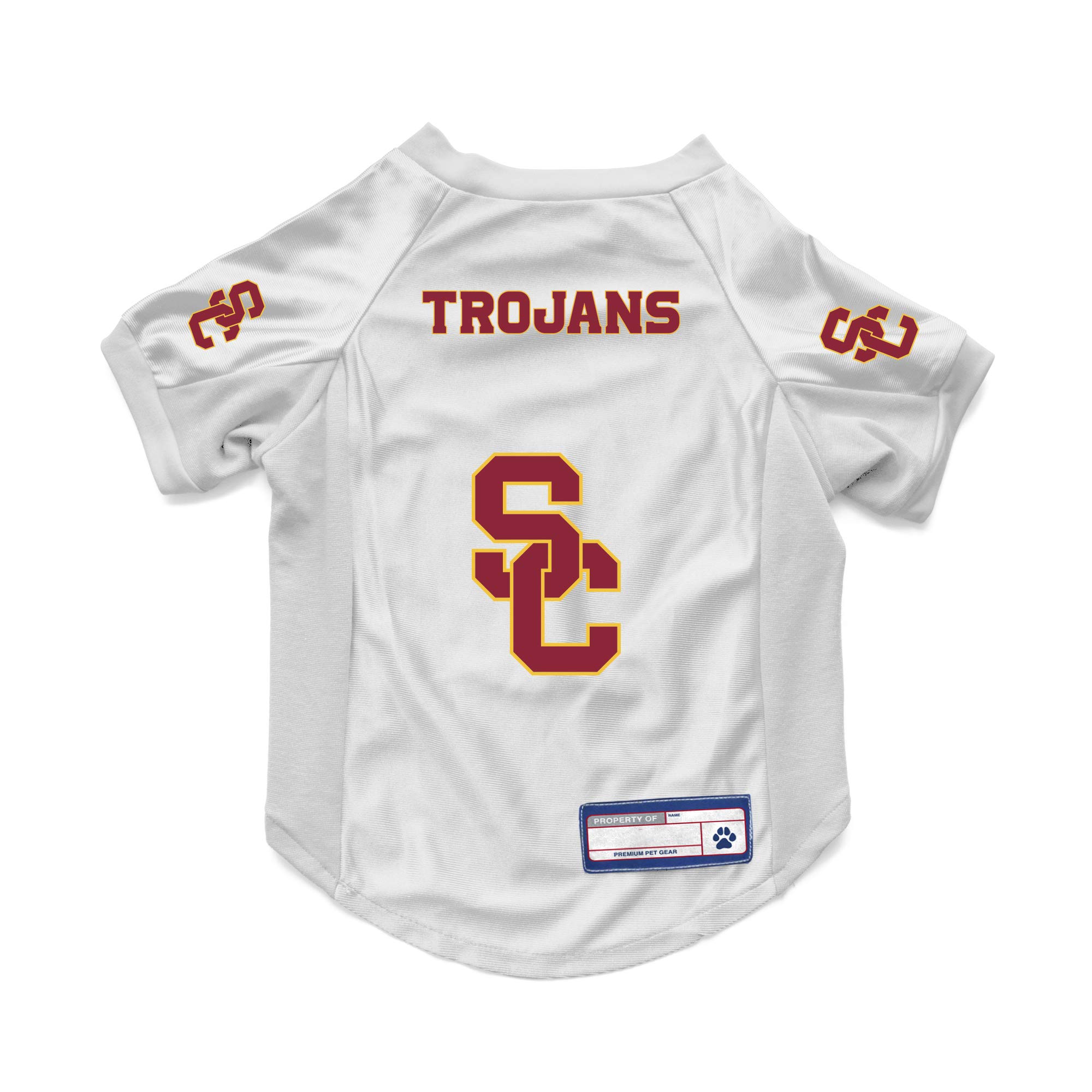 Littlearth NCAA USC Trojans Stretch Pet Jersey, Team Color, Medium โ image 1