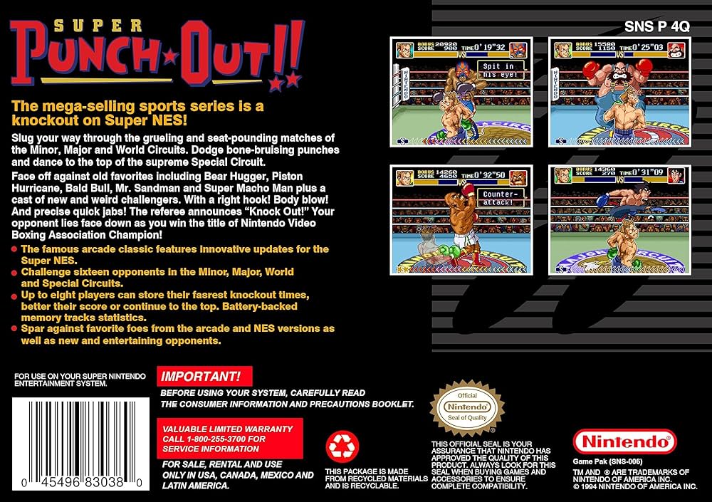 Amazon.com: Super Punch-Out!! - Super Nintendo (Renewed) : Video Games