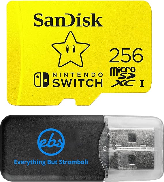 SanDisk Nintendo Switch MicroSD Card 256GB Memory Card for Nintendo