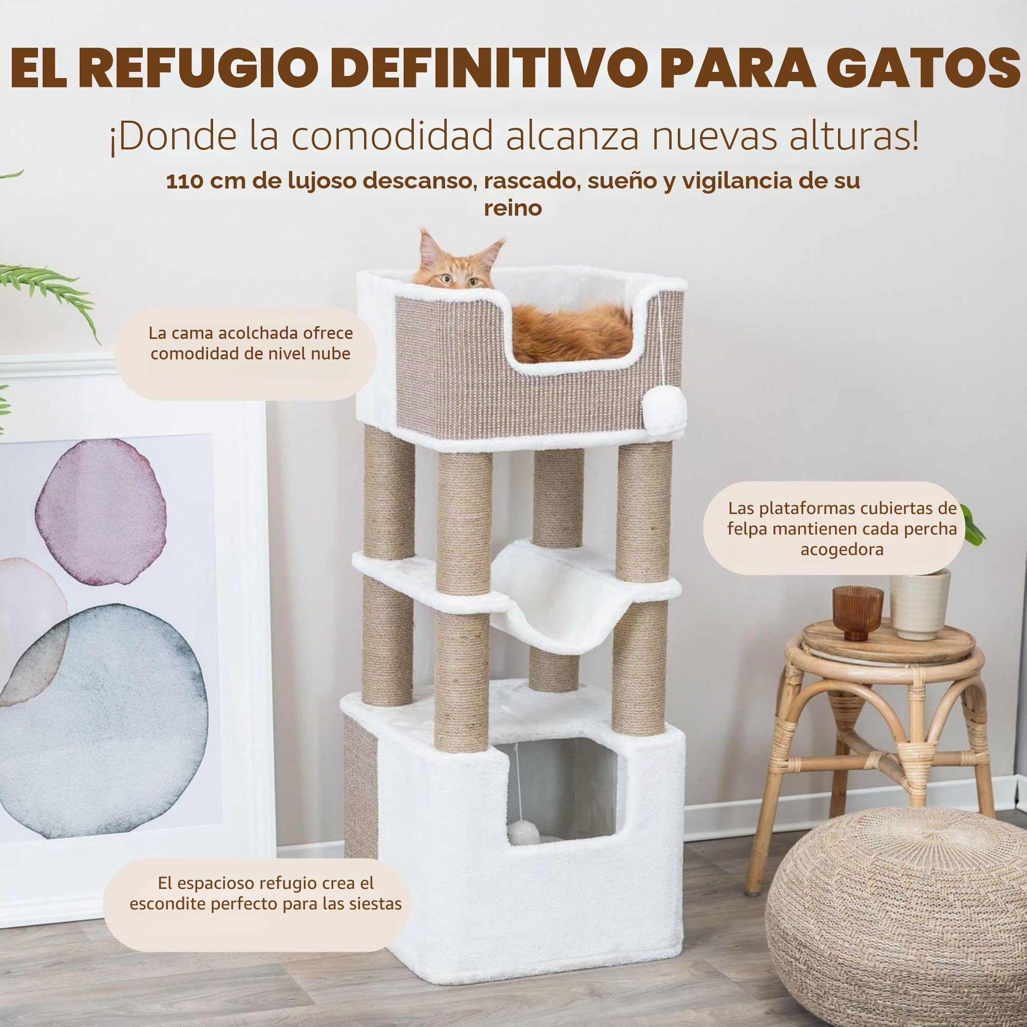 TRIXIE Poste Rascador XXL Lucano para Gatos