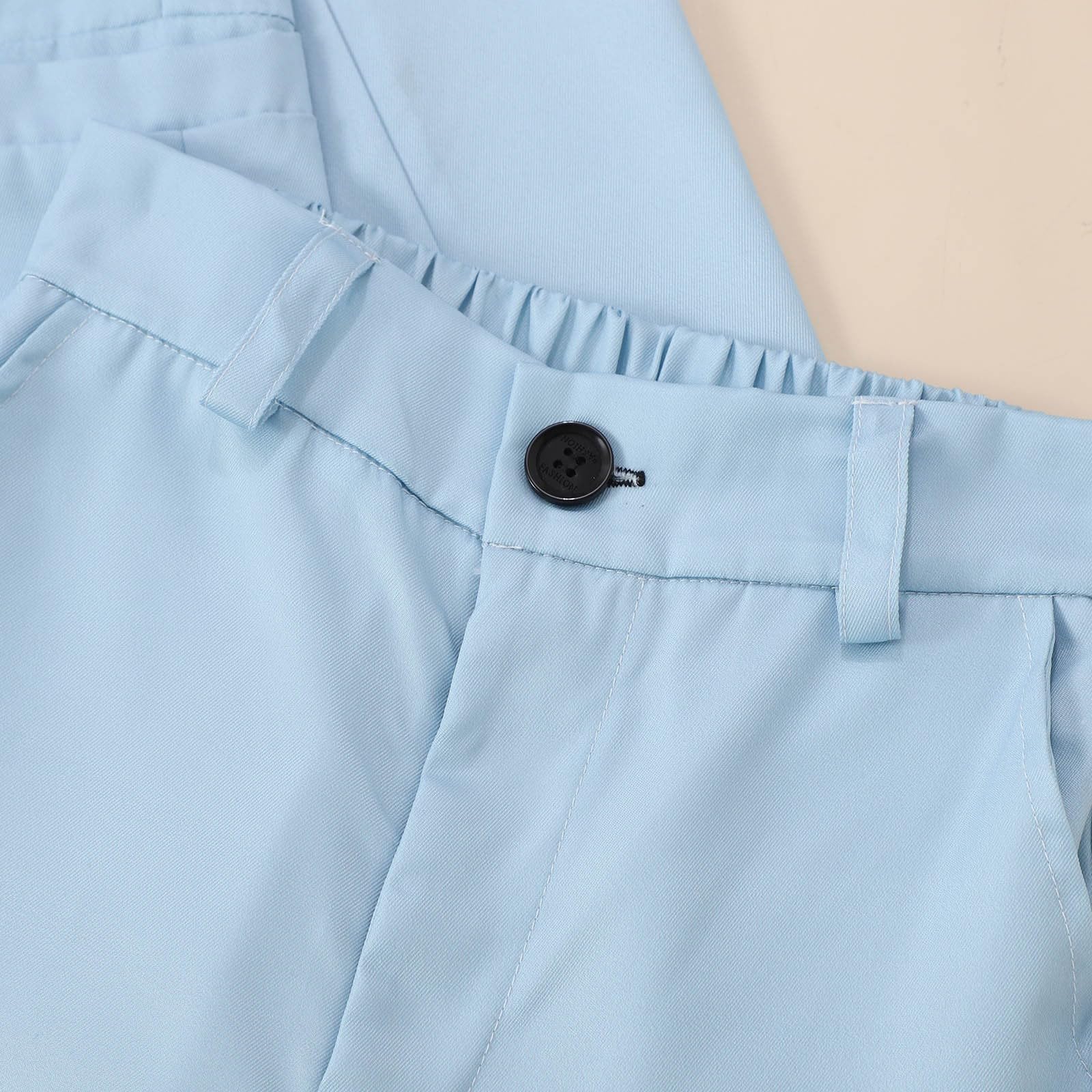 Mädchen formelles 2-teiliges Outfit Knopfleiste Langarm Oberteil elegant
