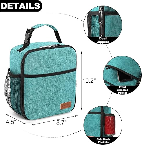 Miniatura 2 de Femuar Lonchera para hombres, mujeres y adultos, lonchera pequeña para el trabajo, picnic, bolsa de almuerzo reutilizable, bolsa de almuerzo