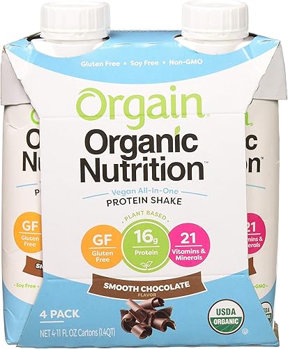 ORGAIN Batido nutricional completo vegano orgánico, 11 onzas líquidas (paquete de 12)