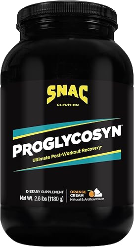 SNAC Proglycosyn Ultimate - Fórmula de recuperación después del entrenamiento, crema de naranja, 2.6 libras