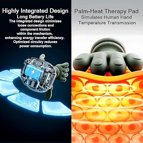 Miniatura 3 de Masajeador de cuello con manos para cuello y espalda con amasado y calefacción 4D, alivio eléctrico del dolor de tejido profundo, diseño simulado de