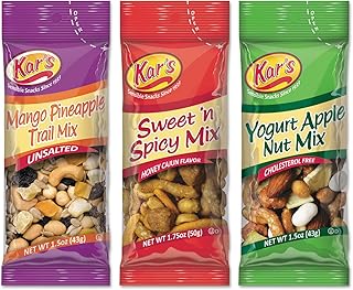 Kar's SN08361 Trail Mix Variety Pack, Assorted Flavors, 24/Box