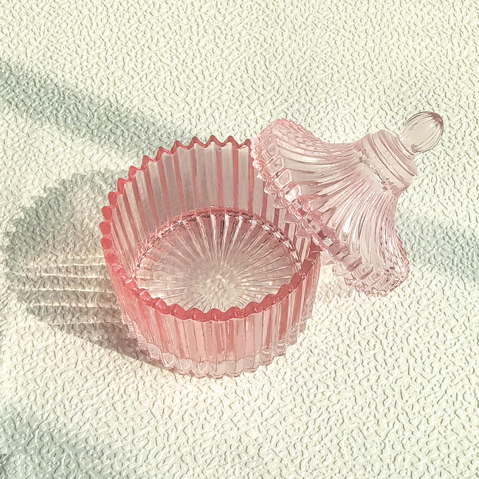 Monomer Dish for Acrylic Liquid, Large Dappen Dish with Lid, 3 oz, Pink