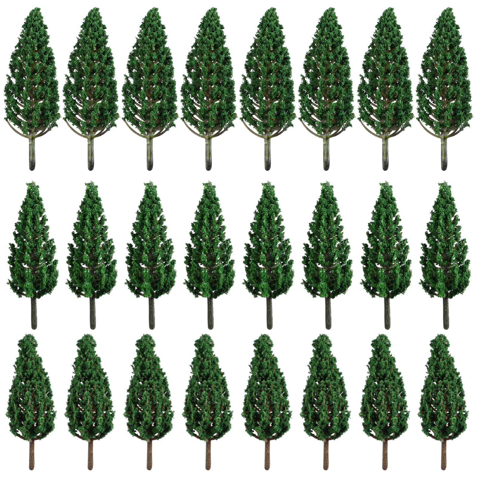 STOBOK 48pezzi Miniature Model Trees Per Decorazioni Paesaggistiche e Fai Da Te Di Alberi Falsi Per Modelli Ferroviari e Scenari Miniatura