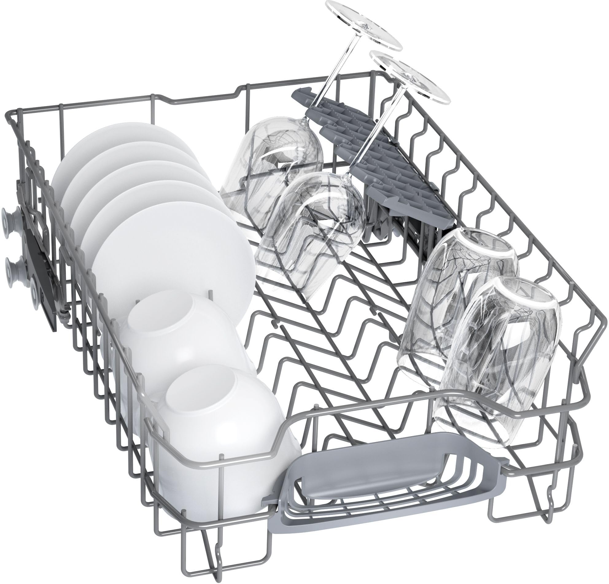 Bosch Serie 4 SPU4HMS10E Unterbau-Geschirrspüler 45 cm Edelstahl mit Besteckschublade Extra Trocknen SpeedPerfect Plus