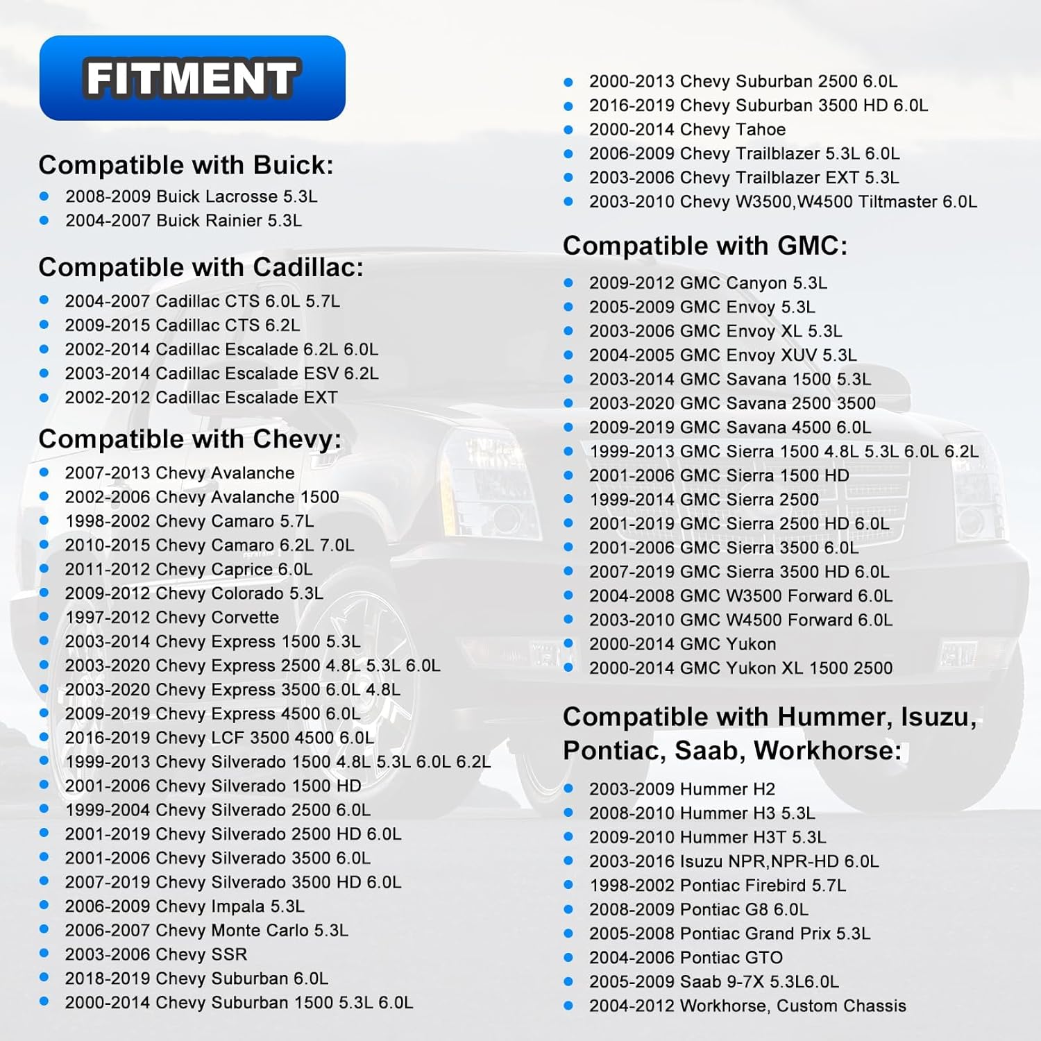 Engine Rear Main Seal Cover Kit with Gasket & Bolt Compatible with Cadillac Escalade, GMC Yukon Sierra, Chevy Suburban Silverado Tahoe Express 4.8 5.3 6.0 6.2L Replace# 635-518 12633579 12639250